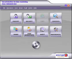 SecurDataStor Premium Screenshot